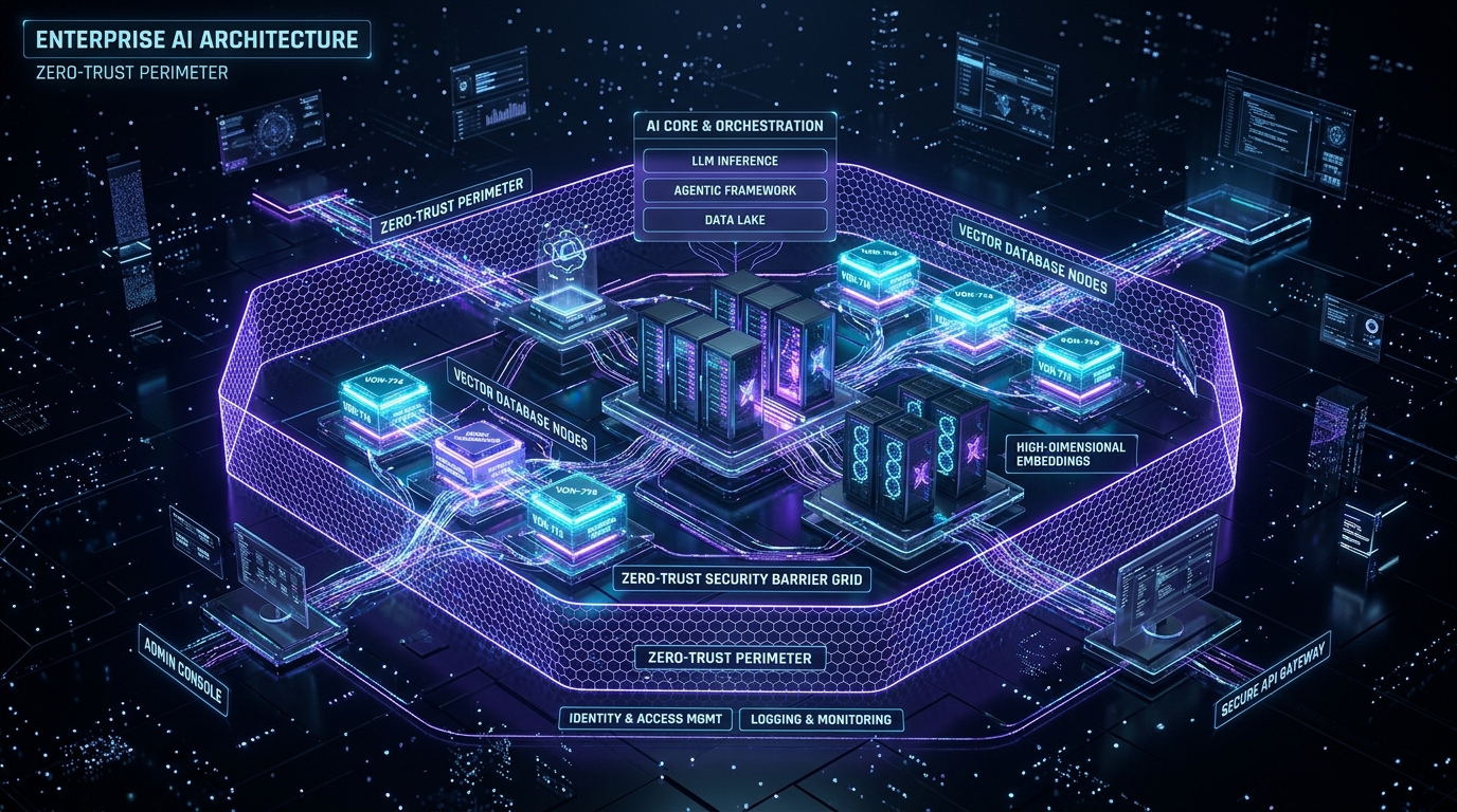 AI Architecture, Microservices & Zero-Trust Integration Topology